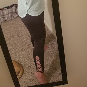 Gray workout leggings